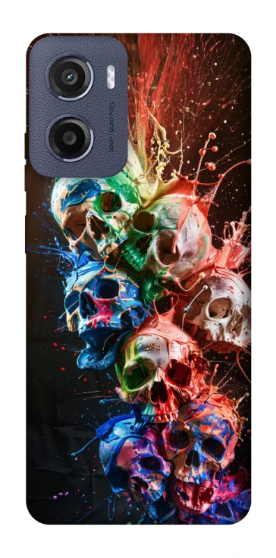 Чохол на Motorola Moto E15 Skulls фото 1 з 1