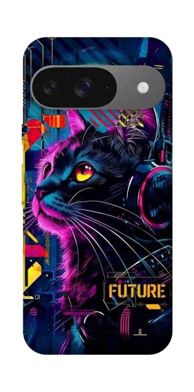 Чехол на Google Pixel 10 Cyber Cat v2 фото 1 из 1