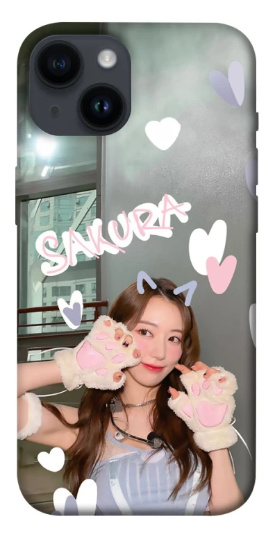 Чехол на Apple iPhone 14 (6.1") Sakura - LE SSERAFIM фото 1 из 1