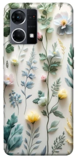 Чехол на Oppo Reno 7 4G Floral design ver.4 фото 1 из 1