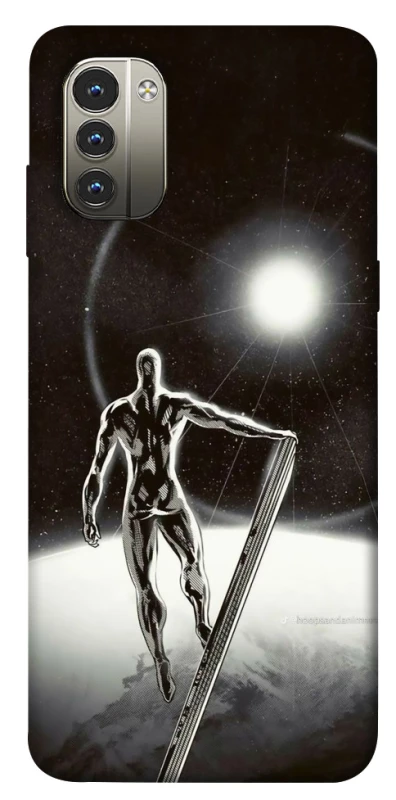 Чехол на Nokia G11 Серебряный сёрфер фото 1 из 1