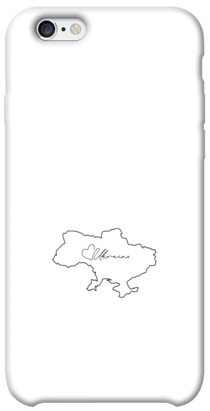 Чехол на Apple iPhone 6/6s (4.7") Ukraine map фото 1 из 1