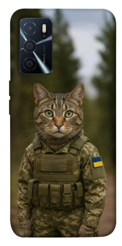Чохол на Oppo A16s / A16 Кіт захисник фото 1 з 1