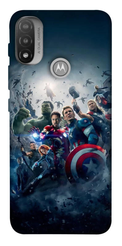 Чохол на Motorola Moto E20 Marvel heroes фото 1 з 1