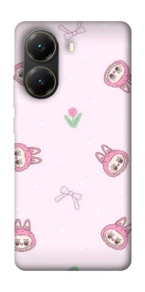 Чехол на Xiaomi Poco X7 Pro Labubu Flower фото 1 из 1