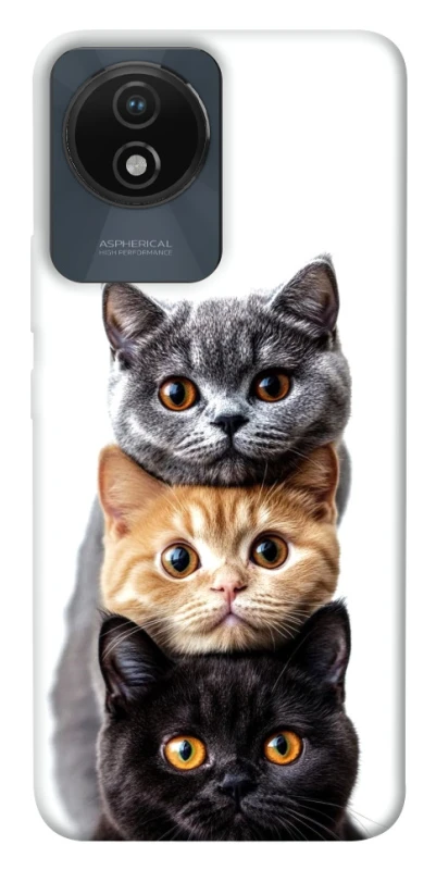 Чохол на Vivo Y02 Гарні котики фото 1 з 1