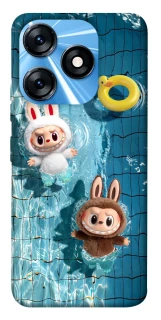 Чохол на TECNO Spark 10 Labubu in the pool фото 1 з 1