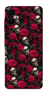 Чехол на Samsung Galaxy A07 Черепа и розы фото 1 из 1