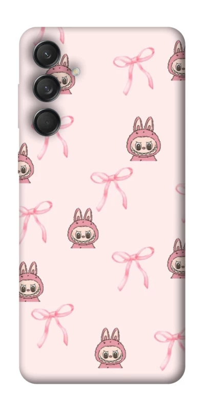 Чохол на Samsung Galaxy M55 Pink bows and Labubus фото 1 з 1