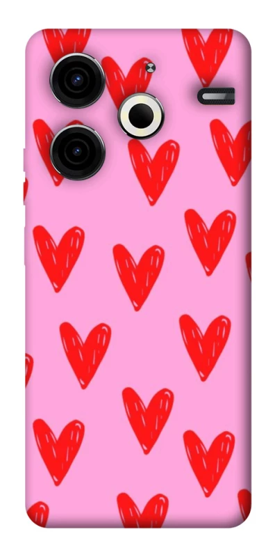 Чохол на TECNO Pova 6 Neo (LI6) Red hearts 2 фото 1 з 1