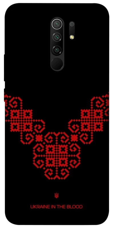 Чохол на Xiaomi Redmi 9 Чорно-червона вишиванка фото 1 з 1