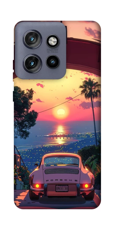 Чехол на Motorola Edge 50 Neo Porsche at sunset фото 1 из 1
