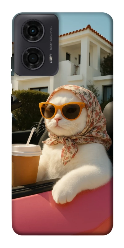 Чохол на Motorola Moto G24 Stylish Cat Cruise фото 1 з 1