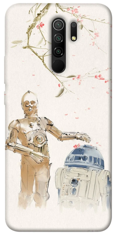 Чехол на Xiaomi Redmi 9 Star Wars robots фото 1 из 1