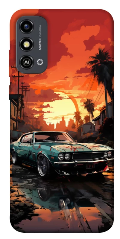 Чохол на ZTE Blade A53 Car at sunset фото 1 з 1