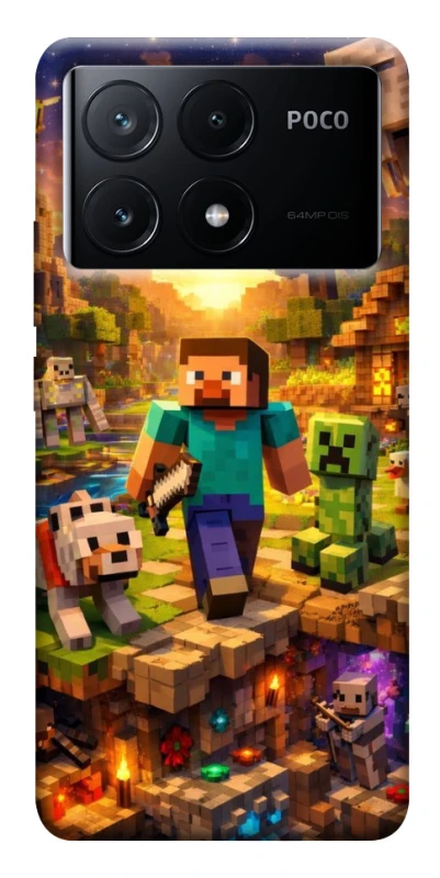 Чохол на Xiaomi Poco X6 Minecraft v6 фото 1 з 1