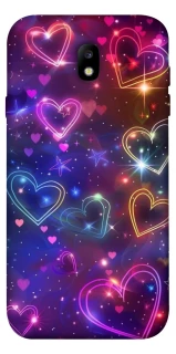Чохол на Samsung J730 Galaxy J7 (2017) Drawn hearts фото 1 з 1