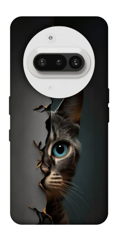 Чехол на Nothing Phone (3a) Кот-подглядыватель v2 фото 1 из 1