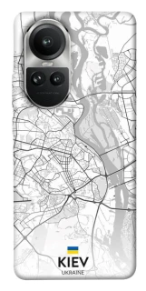Чохол на Oppo Reno 10 Kiev white map фото 1 з 1