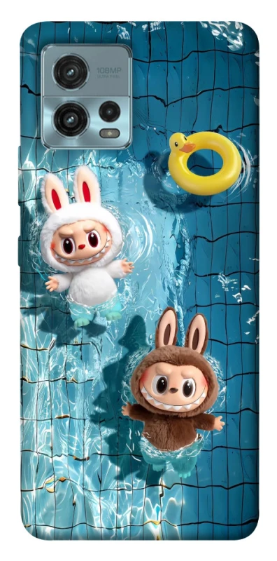 Чохол на Motorola Moto G72 Labubu in the pool фото 1 з 1