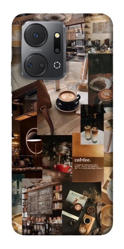 Чохол на Huawei Honor X7a Coffee collage ver.2 фото 1 з 1