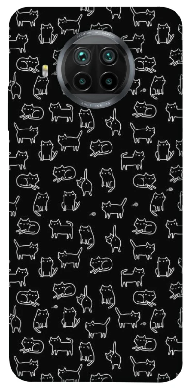 Чохол на Xiaomi Mi 10T Lite / Redmi Note 9 Pro 5G Black Cats фото 1 з 1
