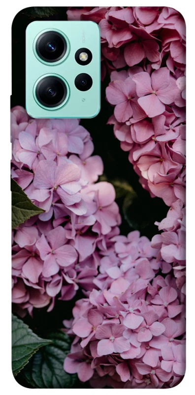 Чехол на Xiaomi Redmi Note 12 4G Розовые гартензии фото 1 из 1