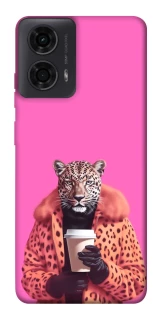 Чехол на Motorola Moto G24 Леопард с кофе фото 1 из 1