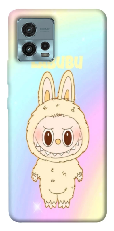 Чохол на Motorola Moto G72 Fluffy Rainbow Labubu фото 1 з 1
