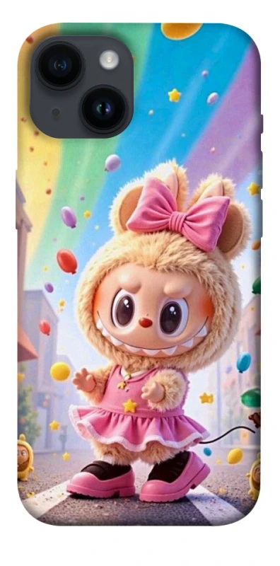 Чохол на Apple iPhone 14 (6.1") Labubu rainbow фото 1 з 1