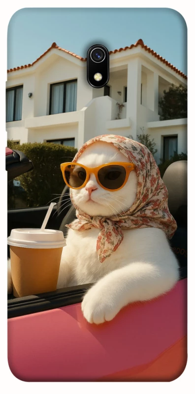 Чохол на Xiaomi Redmi 8a Stylish Cat Cruise фото 1 з 1