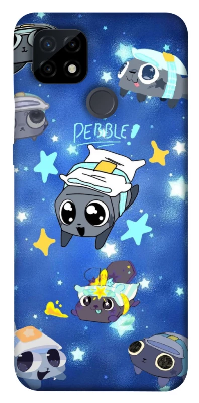 Чехол на Realme C21 Pebble kitten stars фото 1 из 1