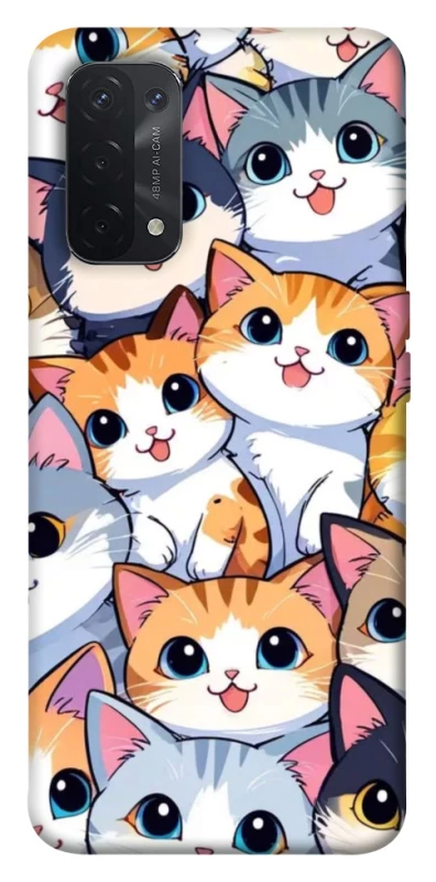 Чехол на Oppo A54 5G / A74 5G Cute Cat v2 фото 1 из 1