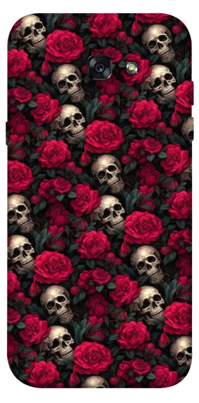 Чехол на Samsung A720 Galaxy A7 (2017) Черепа и розы фото 1 из 1