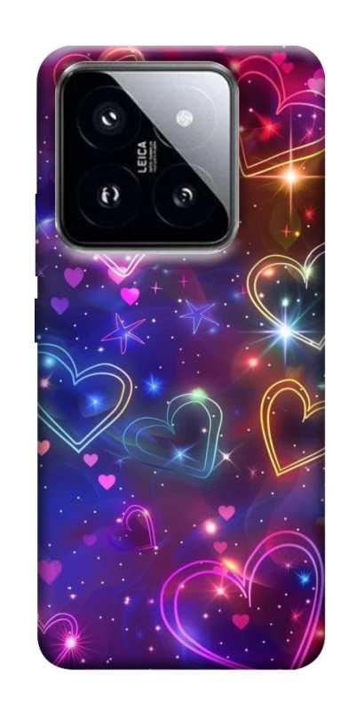 Чохол на Xiaomi 14 Pro Drawn hearts фото 1 з 1