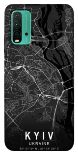 Чехол на Xiaomi Redmi Note 9 4G / Redmi 9 Power Kyiv map фото 1 из 1