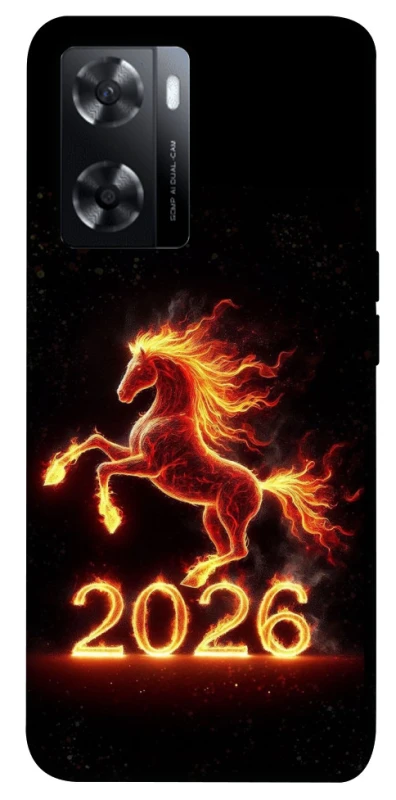 Чохол на Oppo A57s Red Fire Horse ver.1 фото 1 з 1