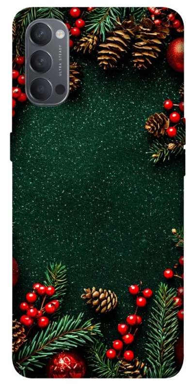 Чехол на Oppo Reno 4 Новогодний v30 фото 1 из 1