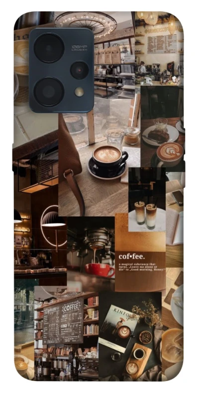Чохол на Realme 9 4G / 9 Pro+ Coffee collage ver.2 фото 1 з 1