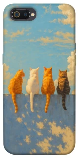 Чехол на Realme C2 cats on wall фото 1 из 1