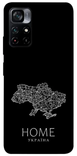 Чохол на Xiaomi Poco M4 Pro 5G Ukraine black map фото 1 з 1