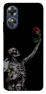Чехол на Oppo A17 Skeleton vs Rose фото 1 из 1