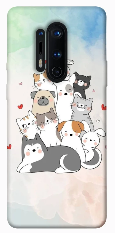 Чохол на OnePlus 8 Pro Funny Pets ver.2 фото 1 з 1