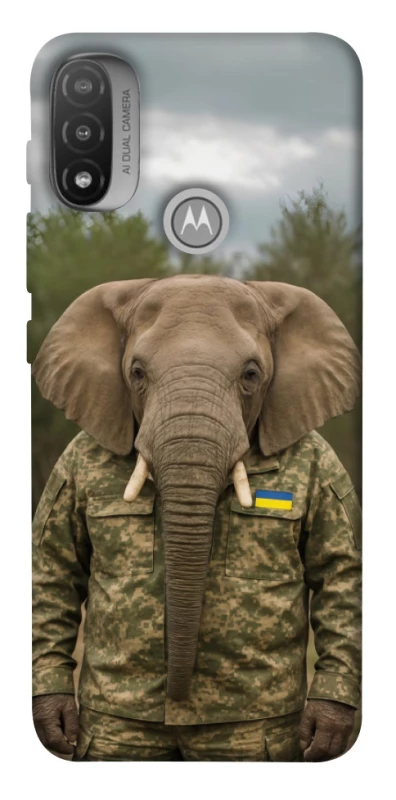 Чохол на Motorola Moto E20 Слон захисник фото 1 з 1