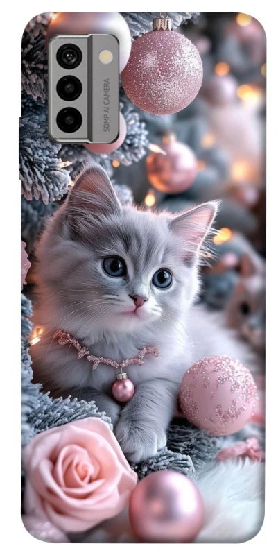 Чохол на Nokia G22 Christmas Kitty фото 1 з 1