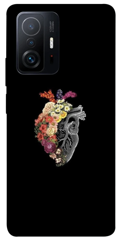 Чохол на Xiaomi 11T / 11T Pro Heart with flowers фото 1 з 1