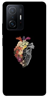 Чохол на Xiaomi 11T / 11T Pro Heart with flowers фото 1 з 1