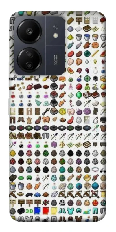 Чохол на Xiaomi Poco C65 Minecraft v2 фото 1 з 1