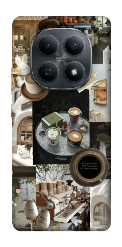 Чохол на Xiaomi Redmi Note 15 4G/5G (EU) Coffee collage ver.4 фото 1 з 1