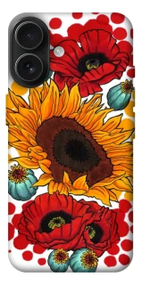 Чохол на Apple iPhone 17 (6.3") Соняшники та маки фото 1 з 1